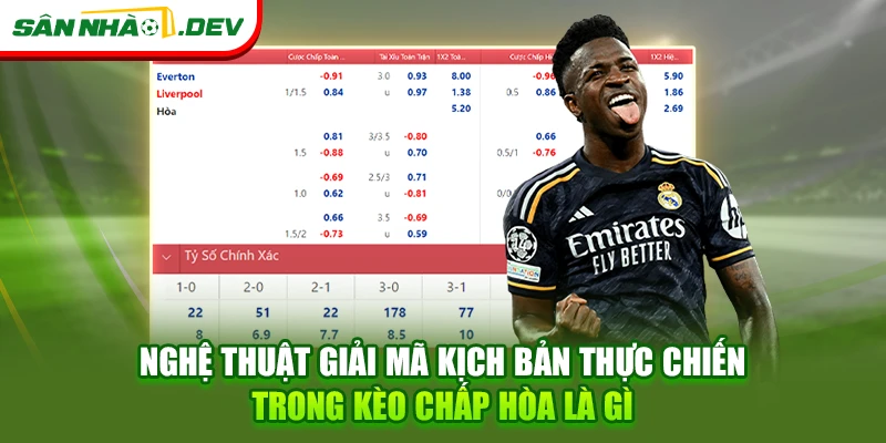 Nghệ thuật giải mã kịch bản thực chiến trong kèo chấp hòa là gì